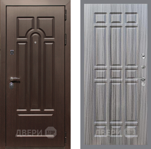 Входная металлическая Дверь Рекс (REX) Эврика FL-33 Сандал грей в Орехово-Зуево