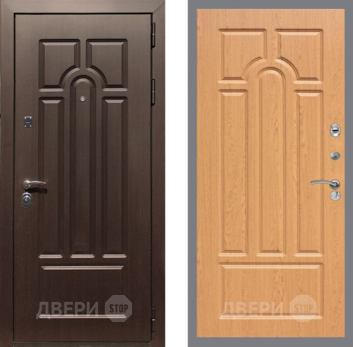 Входная металлическая Дверь Рекс (REX) Эврика FL-58 Дуб в Орехово-Зуево