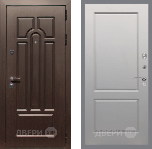 Входная металлическая Дверь Рекс (REX) Эврика FL-117 Грей софт в Орехово-Зуево