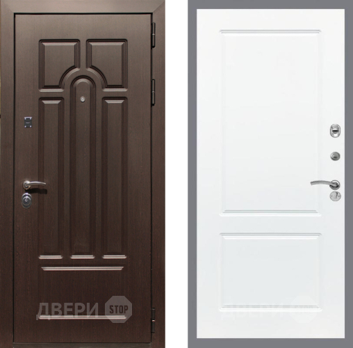 Входная металлическая Дверь Рекс (REX) Эврика FL-117 Силк Сноу в Орехово-Зуево