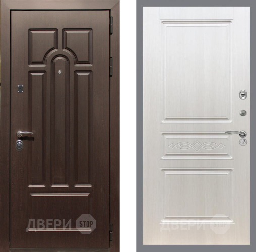 Входная металлическая Дверь Рекс (REX) Эврика FL-243 Лиственница беж в Орехово-Зуево