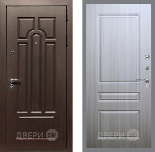 Входная металлическая Дверь Рекс (REX) Эврика FL-243 Сандал белый в Орехово-Зуево