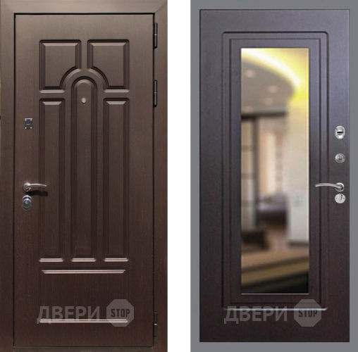 Входная металлическая Дверь Рекс (REX) Эврика FLZ-120 Венге в Орехово-Зуево