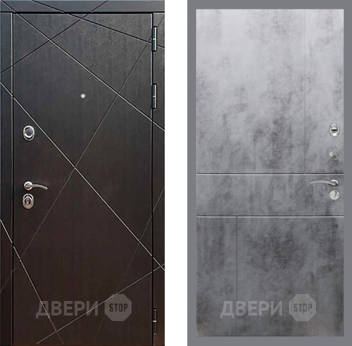Входная металлическая Дверь Рекс (REX) 13 Венге FL-290 Бетон темный в Орехово-Зуево