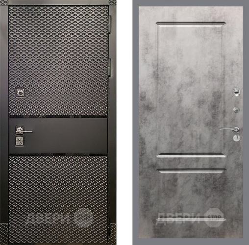 Дверь Рекс (REX) 15 Черный Кварц FL-117 Бетон темный в Орехово-Зуево