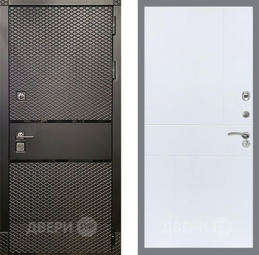 Входная металлическая Дверь Рекс (REX) 15 Черный Кварц FL-290 Силк Сноу в Орехово-Зуево