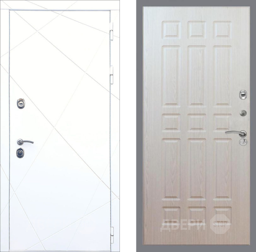 Входная металлическая Дверь Рекс (REX) 13 Силк Сноу FL-33 Беленый дуб в Орехово-Зуево