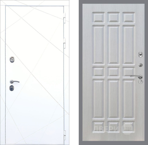 Дверь Рекс (REX) 13 Силк Сноу FL-33 Лиственница беж в Орехово-Зуево