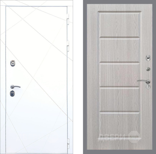 Входная металлическая Дверь Рекс (REX) 13 Силк Сноу FL-39 Беленый дуб в Орехово-Зуево