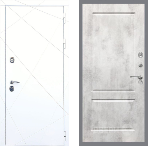 Дверь Рекс (REX) 13 Силк Сноу FL-117 Бетон светлый в Орехово-Зуево