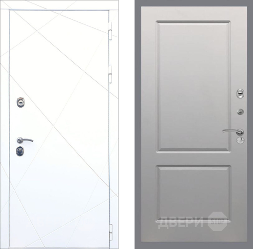 Входная металлическая Дверь Рекс (REX) 13 Силк Сноу FL-117 Грей софт в Орехово-Зуево