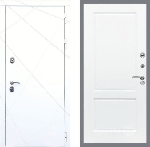 Входная металлическая Дверь Рекс (REX) 13 Силк Сноу FL-117 Силк Сноу в Орехово-Зуево