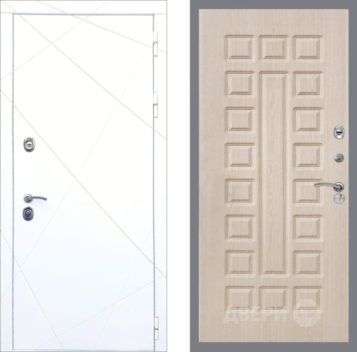 Входная металлическая Дверь Рекс (REX) 13 Силк Сноу FL-183 Беленый дуб в Орехово-Зуево