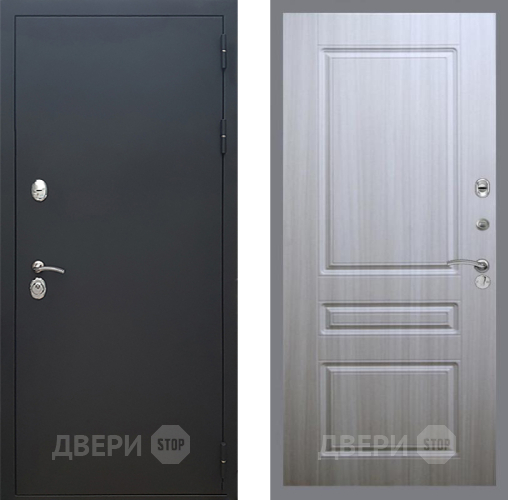 Дверь Рекс (REX) 5 Черный Муар FL-243 Сандал белый в Орехово-Зуево