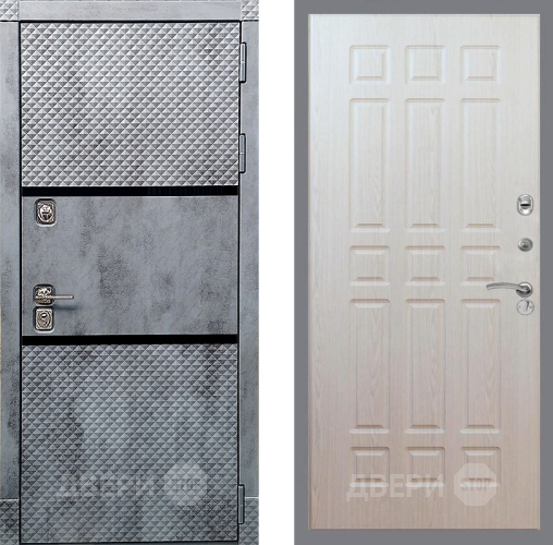 Входная металлическая Дверь Рекс (REX) 15 Бетон Темный FL-33 Беленый дуб в Орехово-Зуево