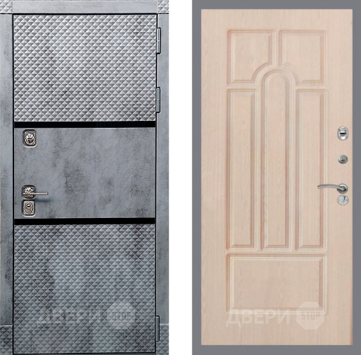 Входная металлическая Дверь Рекс (REX) 15 Бетон Темный FL-58 Беленый дуб в Орехово-Зуево