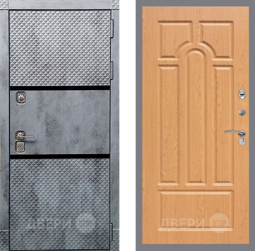 Входная металлическая Дверь Рекс (REX) 15 Бетон Темный FL-58 Дуб в Орехово-Зуево