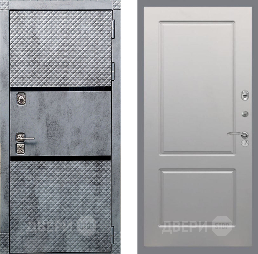 Дверь Рекс (REX) 15 Бетон Темный FL-117 Грей софт в Орехово-Зуево