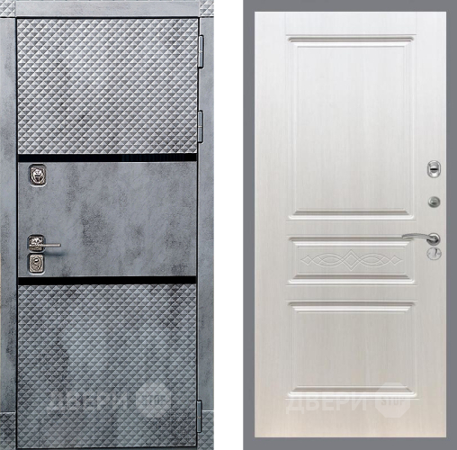 Входная металлическая Дверь Рекс (REX) 15 Бетон Темный FL-243 Лиственница беж в Орехово-Зуево