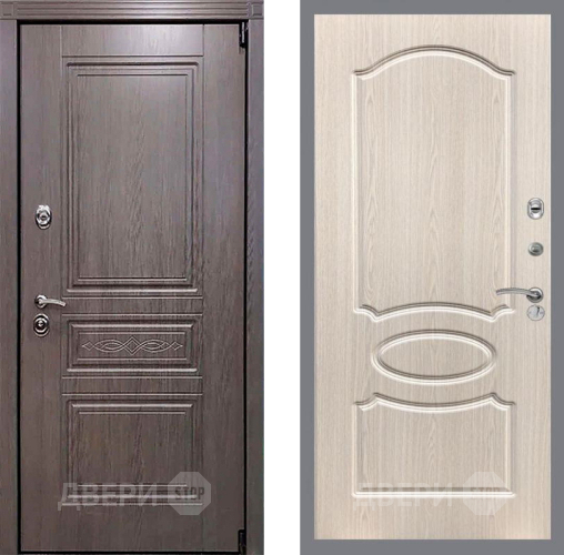 Входная металлическая Дверь Рекс (REX) Премиум-S FL-128 Беленый дуб в Орехово-Зуево