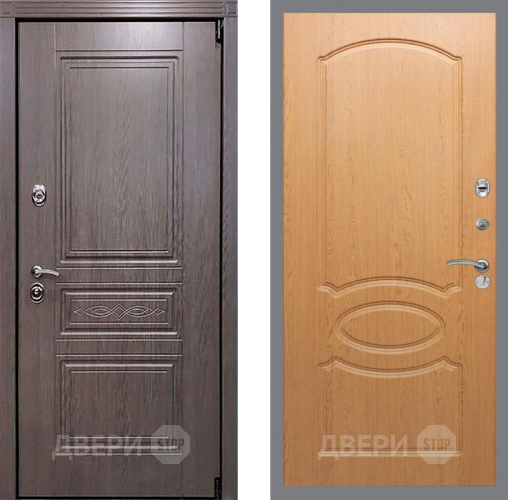 Входная металлическая Дверь Рекс (REX) Премиум-S FL-128 Дуб в Орехово-Зуево