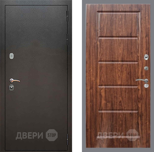 Дверь Рекс (REX) 5 Серебро Антик FL-39 орех тисненый в Орехово-Зуево