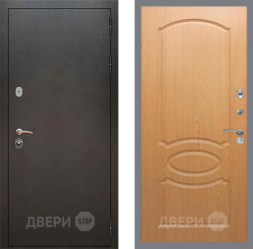 Входная металлическая Дверь Рекс (REX) 5 Серебро Антик FL-128 Дуб в Орехово-Зуево