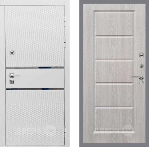 Входная металлическая Дверь Рекс (REX) 15 Силк Сноу FL-39 Беленый дуб в Орехово-Зуево