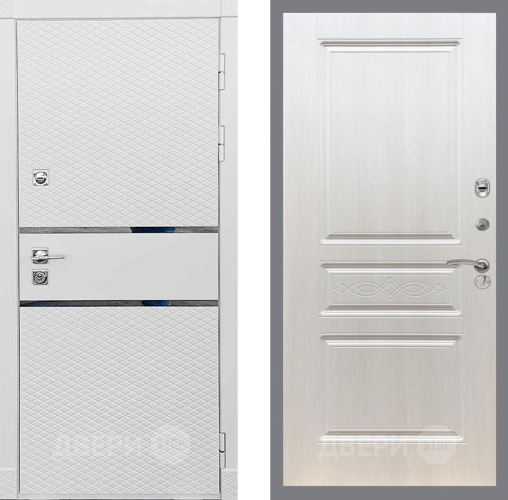 Входная металлическая Дверь Рекс (REX) 15 Силк Сноу FL-243 Лиственница беж в Орехово-Зуево