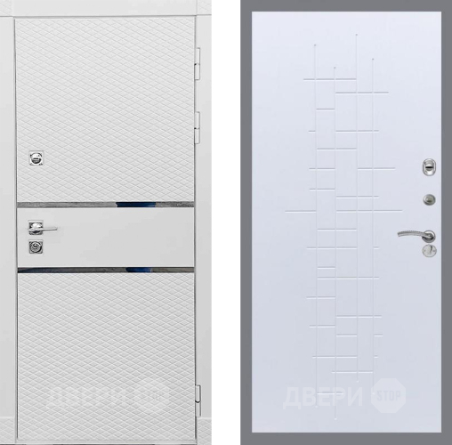 Входная металлическая Дверь Рекс (REX) 15 Силк Сноу FL-289 Белый ясень в Орехово-Зуево