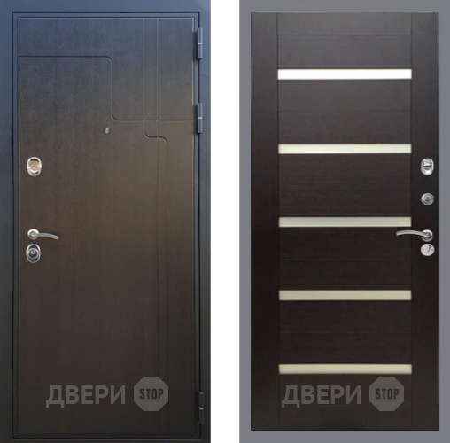 Дверь Рекс (REX) Премиум-246 СБ-14 стекло белое венге поперечный в Орехово-Зуево