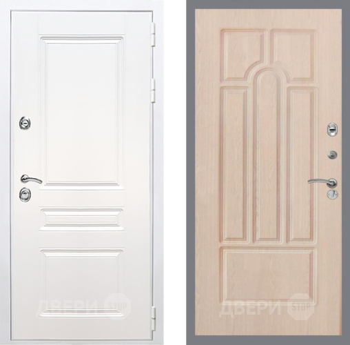 Дверь Рекс (REX) Премиум-н Силк Сноу FL-58 Беленый дуб в Орехово-Зуево