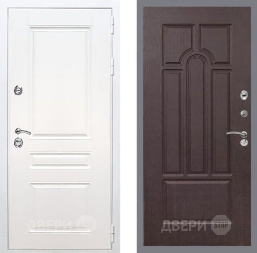 Входная металлическая Дверь Рекс (REX) Премиум-н Силк Сноу FL-58 Венге в Орехово-Зуево