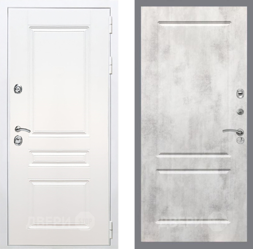 Дверь Рекс (REX) Премиум-н Силк Сноу FL-117 Бетон светлый в Орехово-Зуево