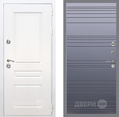 Входная металлическая Дверь Рекс (REX) Премиум-н Силк Сноу Line Силк титан в Орехово-Зуево