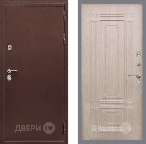 Входная металлическая Дверь Рекс (REX) 5 металл 3 мм FL-2 Беленый дуб в Орехово-Зуево