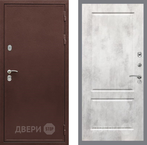 Входная металлическая Дверь Рекс (REX) 5 металл 3 мм FL-117 Бетон светлый в Орехово-Зуево