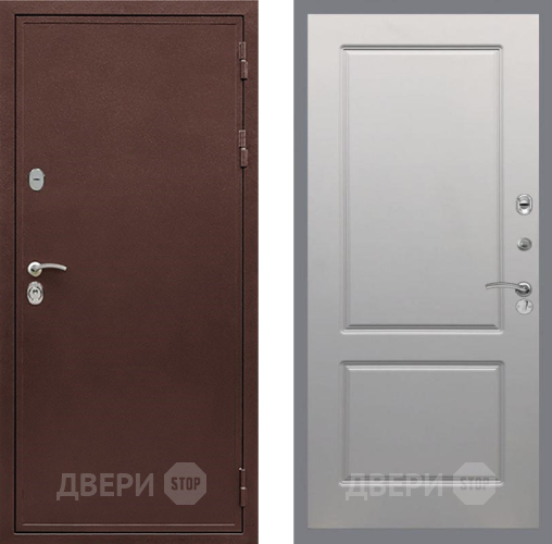 Входная металлическая Дверь Рекс (REX) 5 металл 3 мм FL-117 Грей софт в Орехово-Зуево