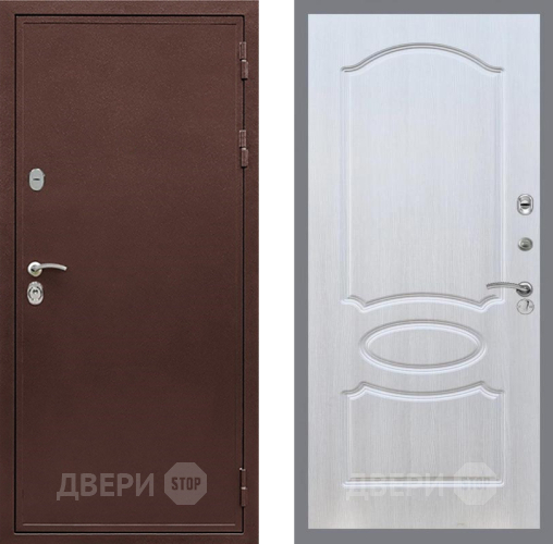 Входная металлическая Дверь Рекс (REX) 5 металл 3 мм FL-128 Лиственница беж в Орехово-Зуево