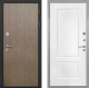 Входная металлическая Дверь Интекрон (INTECRON) Гектор Венге Коричневый КВ-2 Белый матовый в Орехово-Зуево