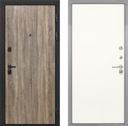 Дверь Интекрон (INTECRON) Профит Black Дуб Турин Гладкая Слоновая кость